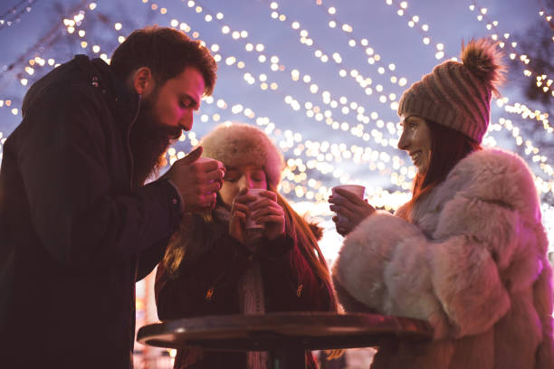 istock Hot beverages for friends during Christmas 1281406259