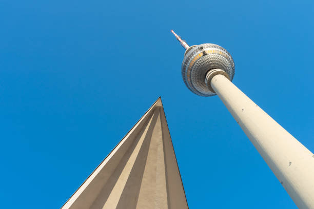 istock Low Angle View Of Building Against Blue Sky 1281408052
