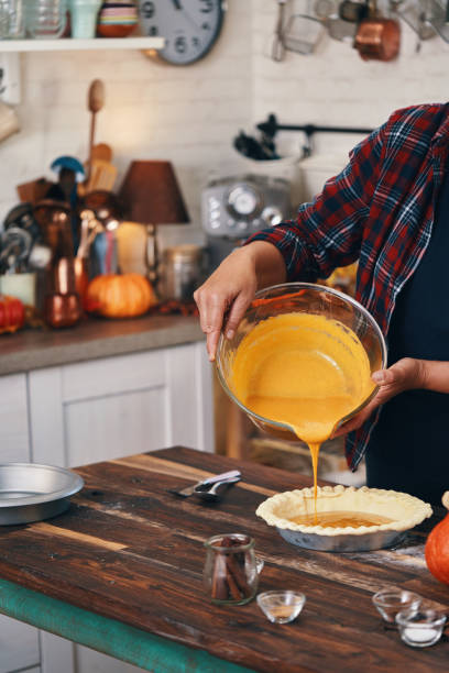 istock Preparing Pumpkin Pie for the Holidays 1281409530