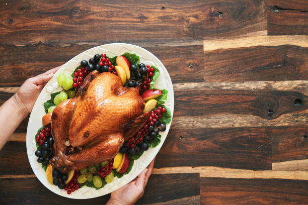 istock Stuffed Turkey for Thanksgiving Holidays 1281409686