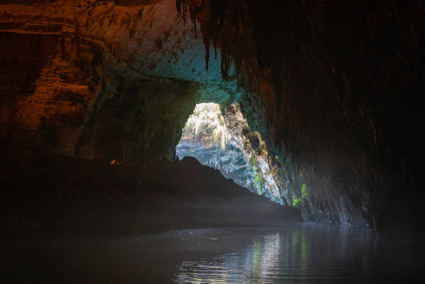 istock Deep inside famous Melisaani cave in Kefalonia 1281411875