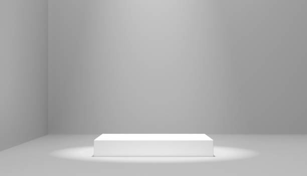 istock abstract blank podium in emty room with spotlight 1281412428