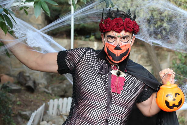 istock Man celebrating Halloween in 2020 1281416510