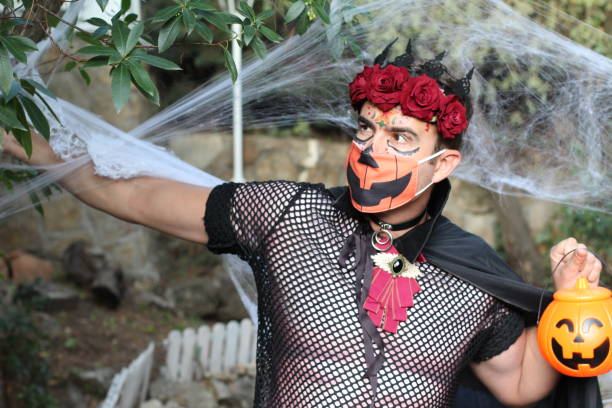 istock Man celebrating Halloween in 2020 1281416511