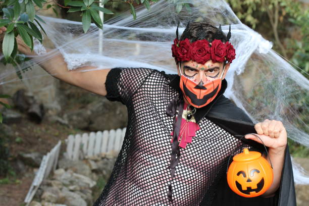 istock Man celebrating Halloween in 2020 1281416563