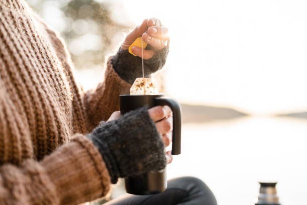 istock Dipping a teabag in hot water 1281423452