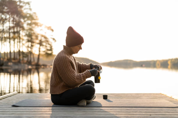 istock Pouring up some hot water for tea 1281423484