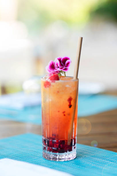 istock Summer fresh cocktails on tropical vacation 1281423937