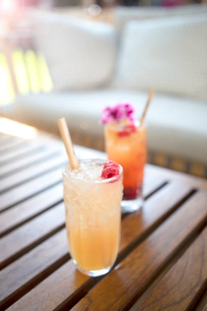 istock Summer fresh cocktails on tropical vacation 1281424015