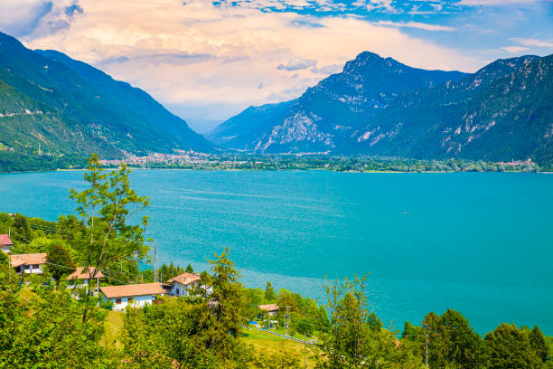 istock Beautiful view over lake Idro Italy in summertime. 1281426494