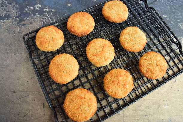 istock Banana coconut cookies. Two ingredient cookies. Baking idea 1281426897