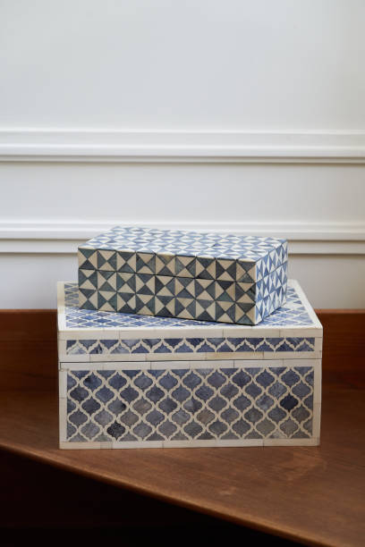 istock Vintage jewelry boxes for home interior decor 1281428048