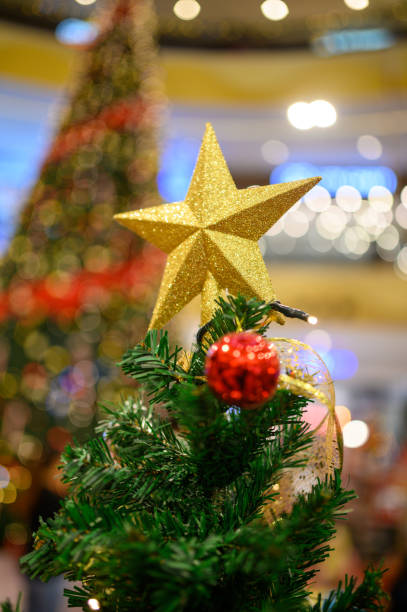 istock Close up of Christmas ornament on Christmas tree 1281431414