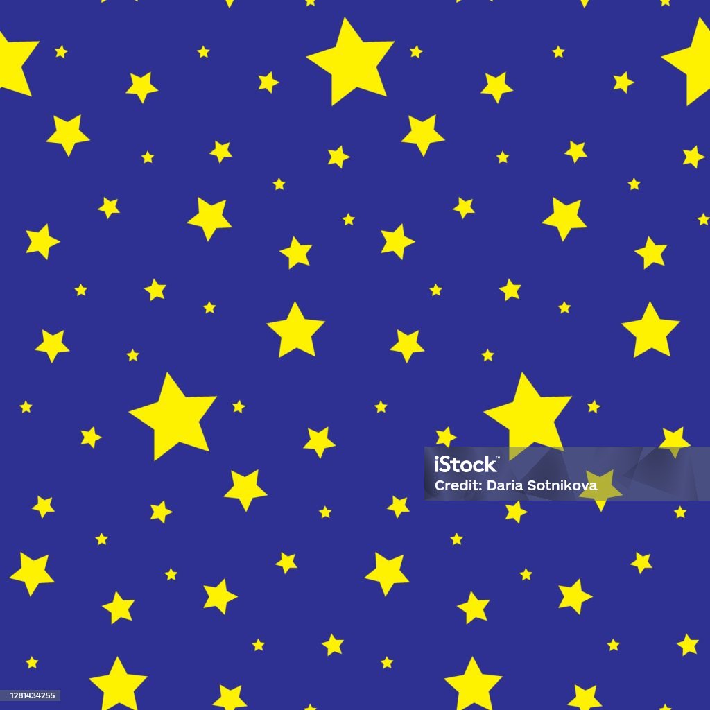Simple Vector Stars Background Vector Seamless Pattern With Stars Colorful Background Simple Creative ...