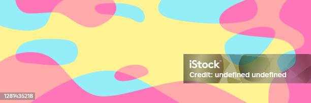 Long Shape Background Vector Abstract Background With Copy Space Trendy Colors And Shapes ...