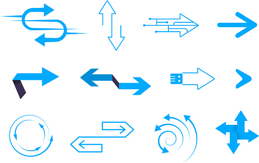 various arrows design elements set