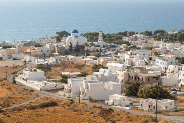istock View of the Perrisa from the path to Ancient Thira, Santorini. 1281436672