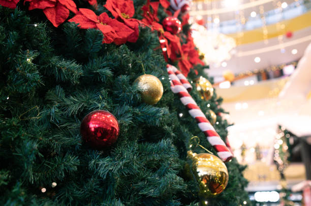 istock Close up of Christmas ornament on tree 1281439858