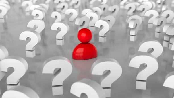 istock Lots of question marks and a person. Many questions or looking for a solution. 3d render 1281440753