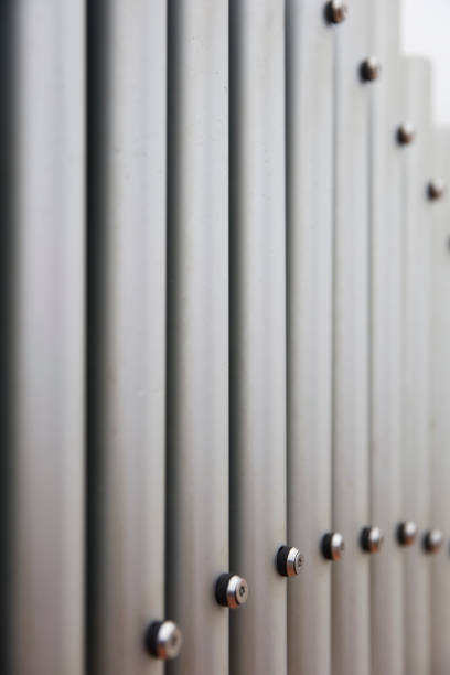 Closeup detail of the metallophone  vertical keys