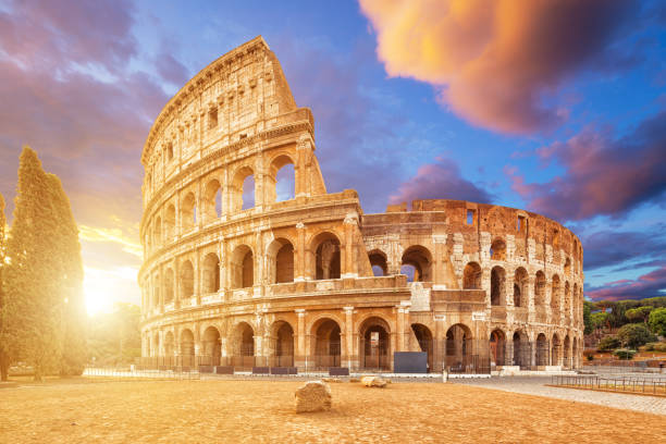 istock Coliseum or Flavian Amphitheatre (Amphitheatrum Flavium or Colosseo), Rome, Italy. 1281445414