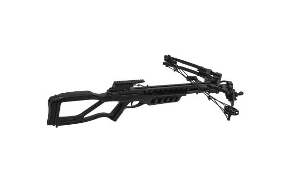 modern black crossbow isolate on a white background. quiet weapon for hunting and sports. - duotone aiming hunter bow and arrow imagens e fotografias de stock