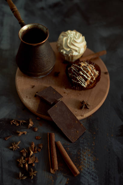 istock Tasty desserts with coffee 1281459167