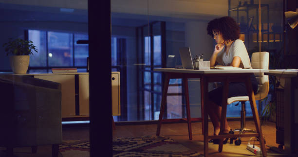 istock Late nights need a whole lot of focus 1281459918