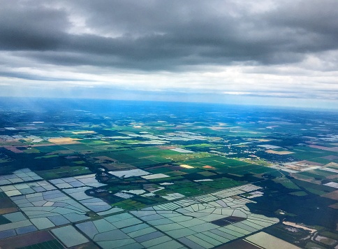 Arkansas' Rice Paddy Fields Resembled Stain Glass Windows From the Air