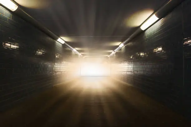 Photo of light at the end of the tunnel