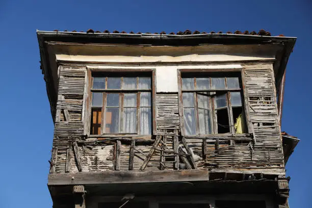 Old House in Trilye District, Bursa City, Turkey