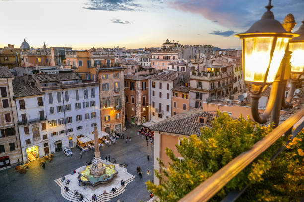 istock A sunset light view from the rooftops of Piazza della Rotonda in Rome 1281466118
