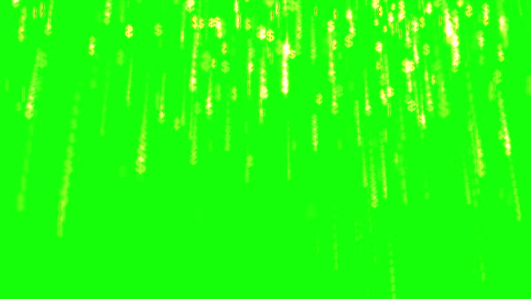 Green Bit coin cryptocurrency Animation 4K 3D. Online banking concept.