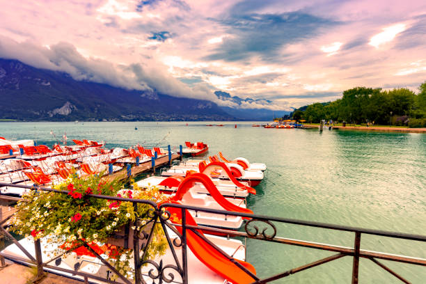 istock Pedallos on Annecy Lake 1281470326