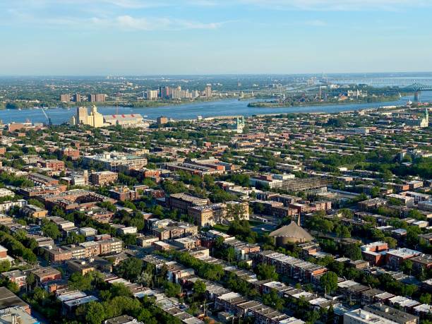istock Beautiful panoramic view of Montreal in a sunny day 1281470988