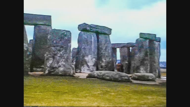 United Kingdom, Stonehenge archeological site view 4