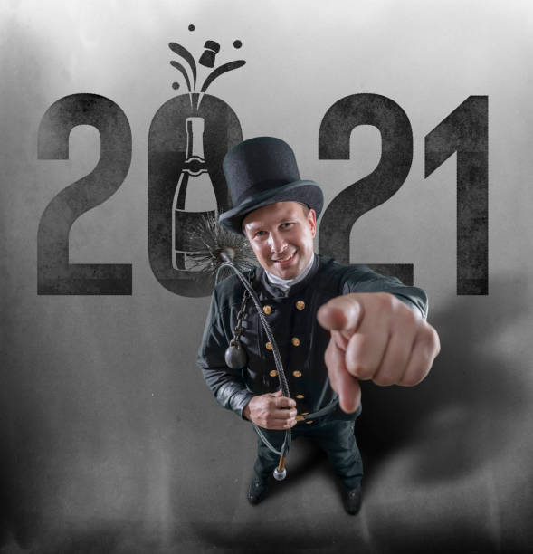 istock Chimney sweeper wishing Happy New Year 2021 1281477072