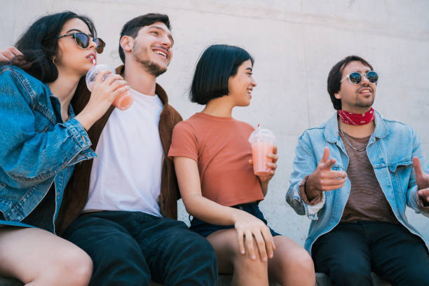 istock Group of friends having fun together. 1281484475