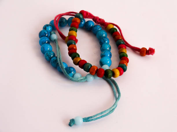 istock bracelet in blue and colorful on white background 1281487827