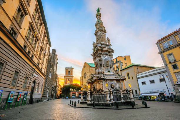 Gesu Nuovo square, Naples, Italy