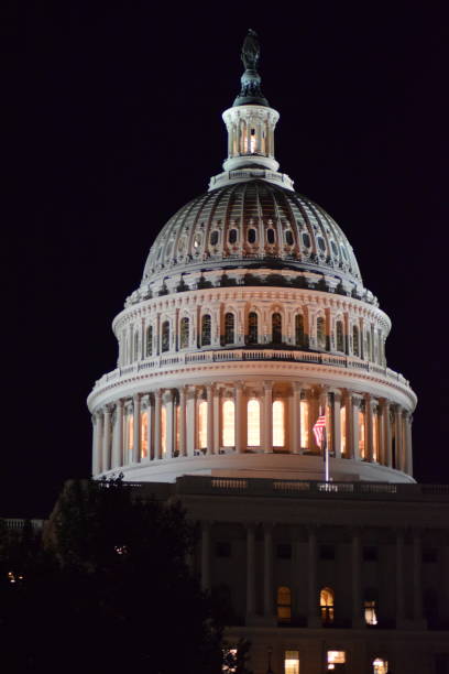 istock United States Capitol Building Dome in Washington, DC at Night 1281492820