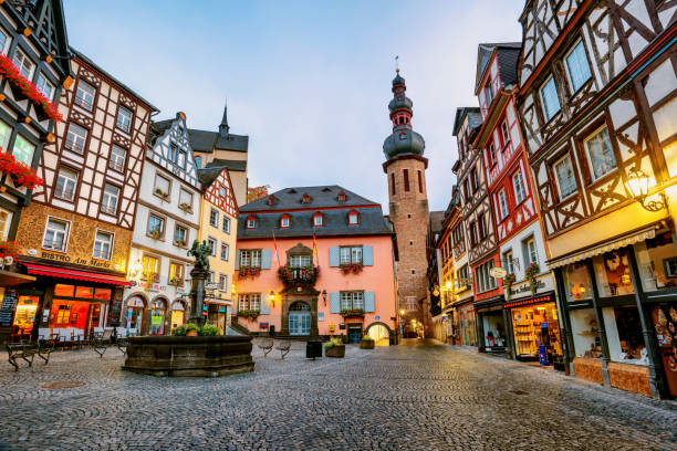Colorful half-timbered houses in Cochem, Germany