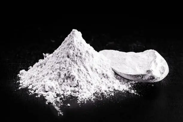 Photo of Kaolin is a mineral of inorganic constitution, chemically inert, extracted from deposits and processed in different granulometric bands. Used in the food industry, paper and inks