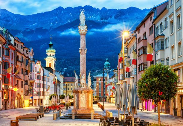 Innsbruck Old town, Tyrol, Austria stock photo