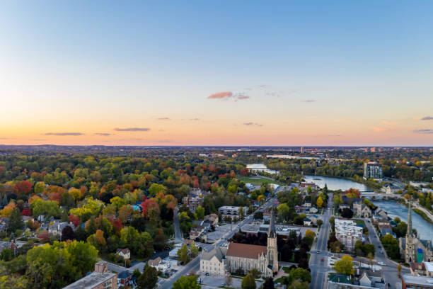istock Aerial Cambridge Galt in Ontario, Canada 1281494214
