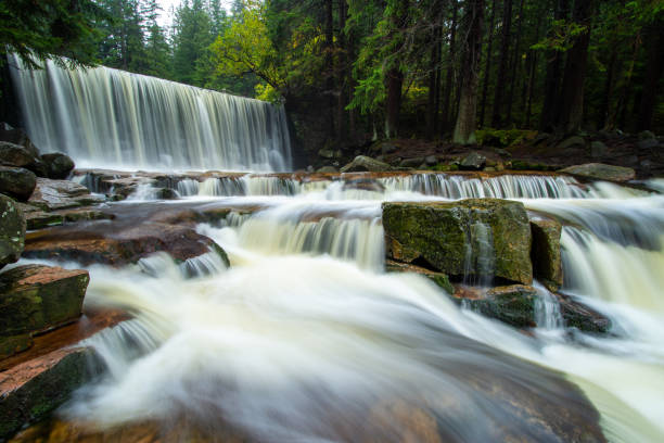 istock beautiful waterfall in Giant Mountain in Poland 1281496435