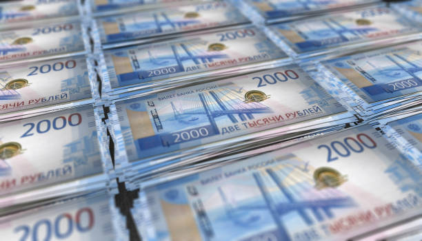 istock 3D Bunch of 2000 Rubles Russia Money Banknote 1281496597