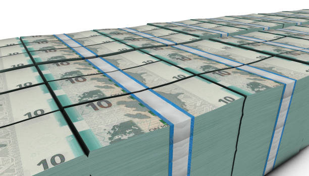 istock 3D Large Stack of Azerbaijan Manat Banknote 1281498158