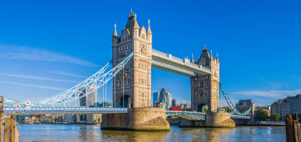 istock London Tower Bridge over River Thames at sunrise panorama UK 1281498366