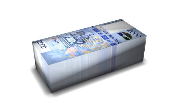 istock 3D Stack Banknote of 2000 Kyrgyzstan Som Money 1281498425